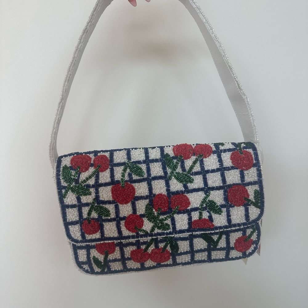 Cherry Patterned Handbag - image 1